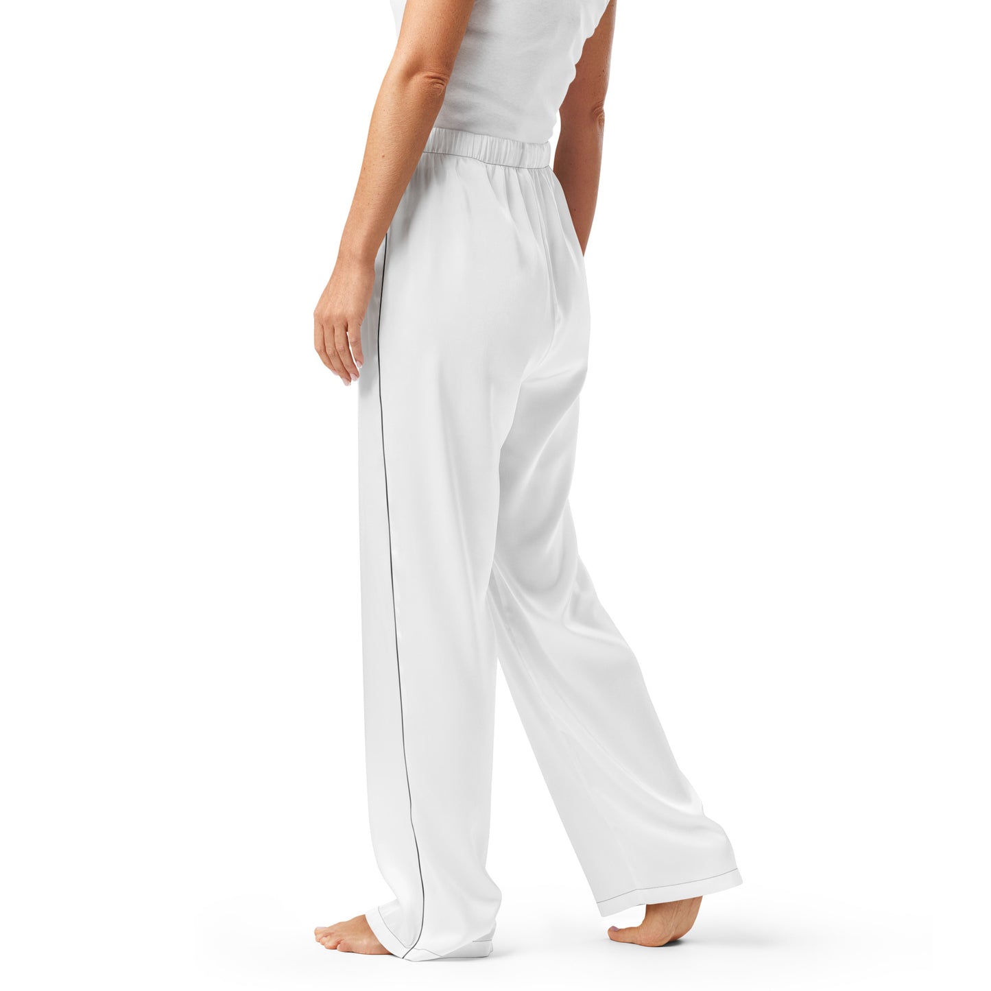 Women Pyjama pants matching with flame – Black left side view | Twilight Vision Music