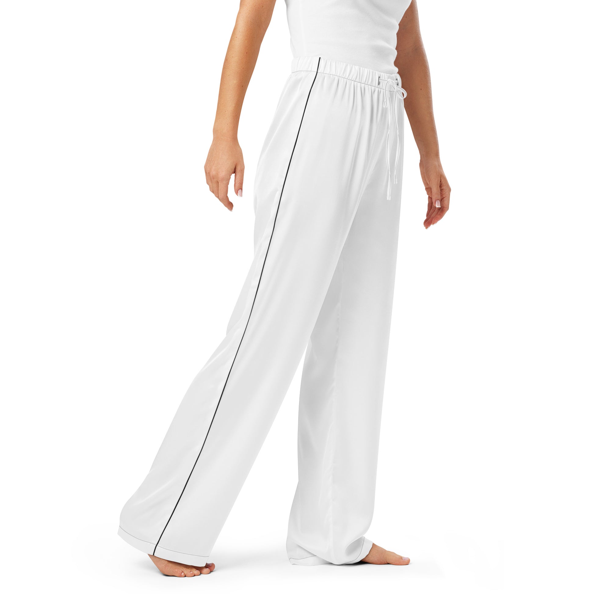 Women Pyjama pants matching with flame – Black right front angle | Twilight Vision Music