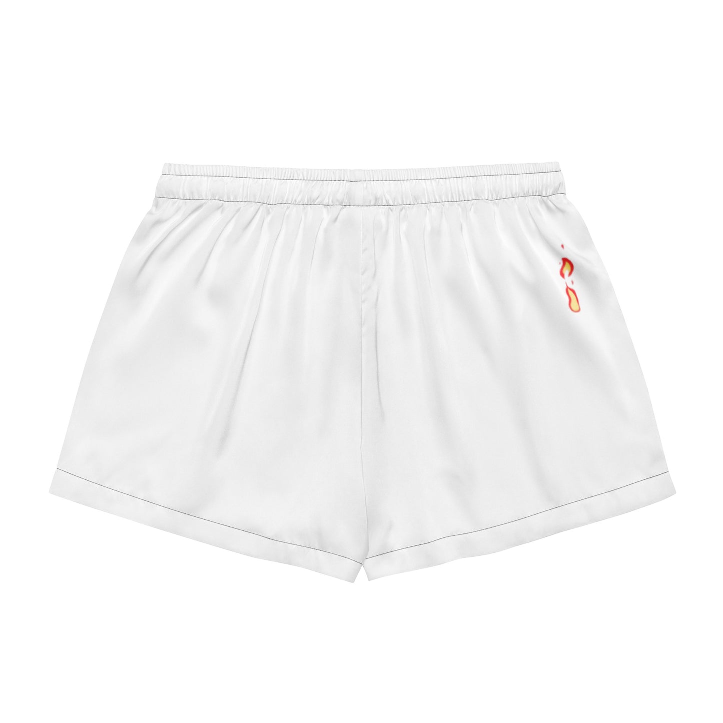 Women’s Pajama Shorts matching with flame – Black back view | Twilight Vision Music
