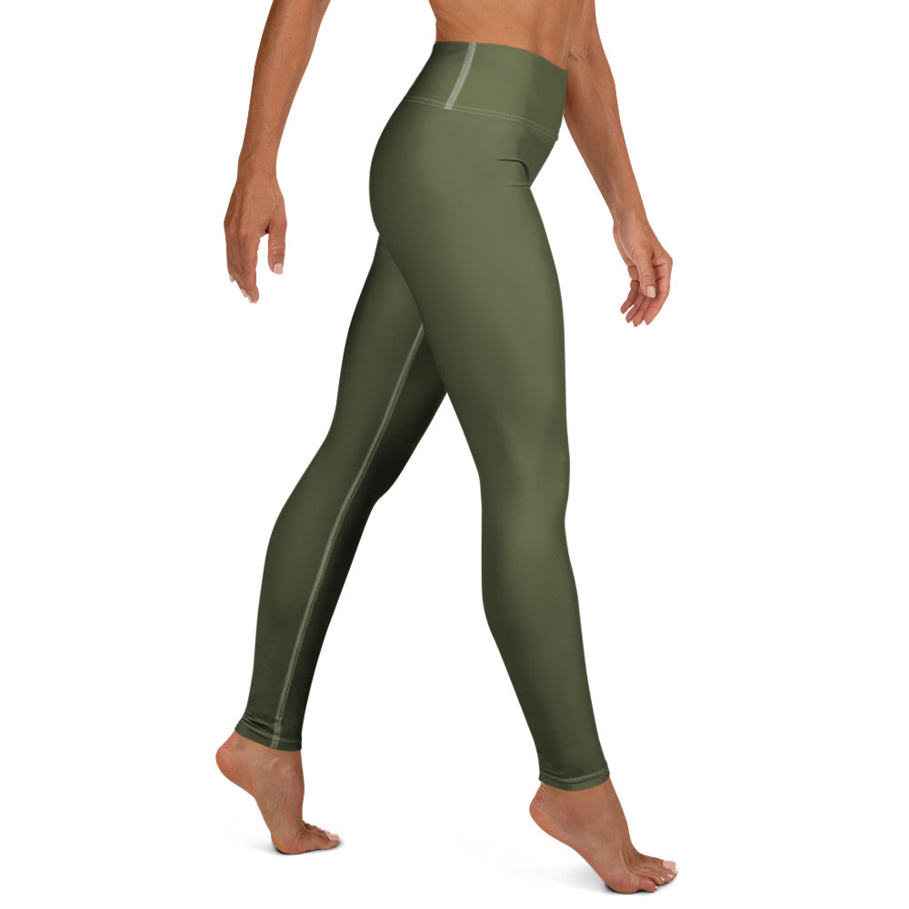 Yoga Leggings with flame – White right side view (2) | Twilight Vision Music