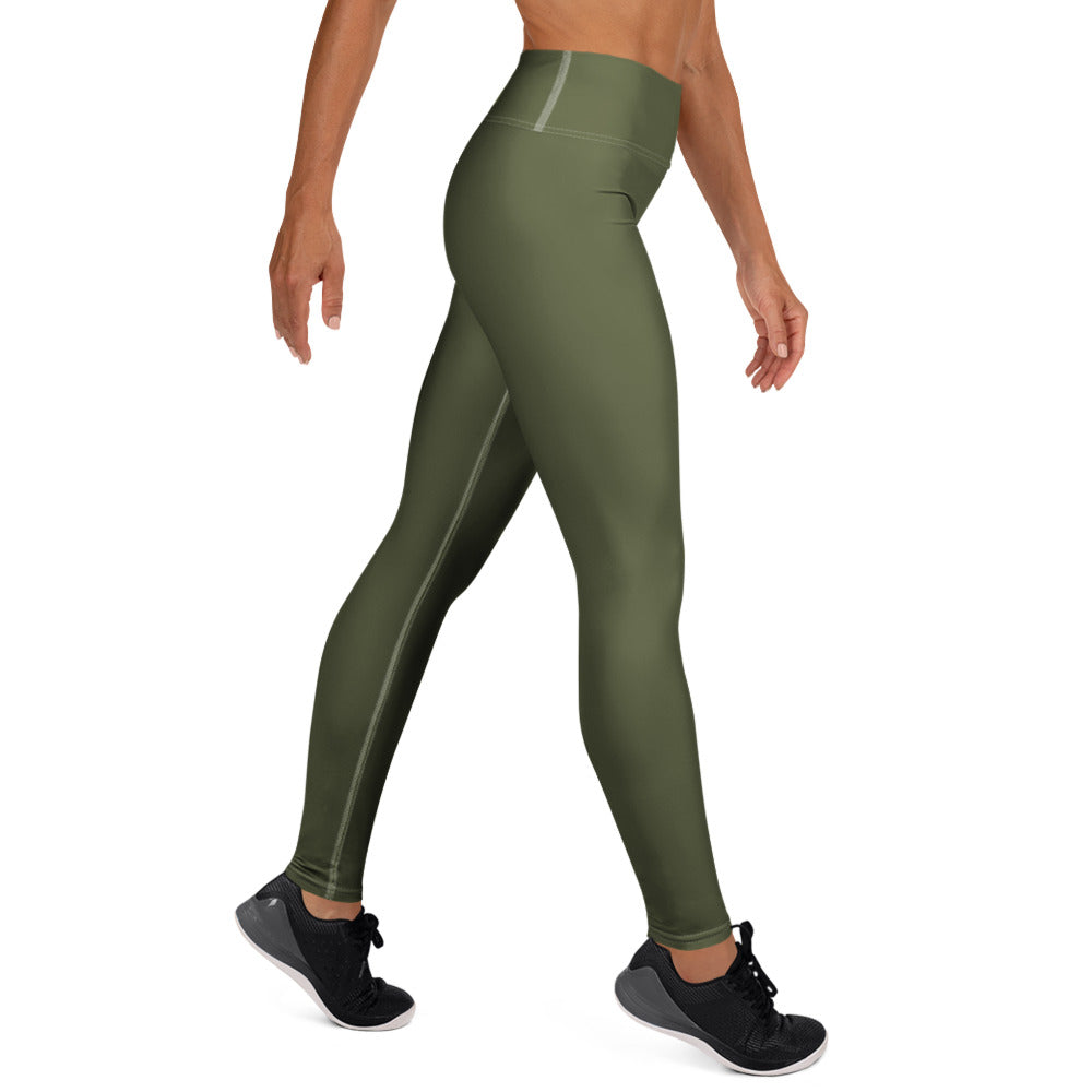 Yoga Leggings with flame – White right side view | Twilight Vision Music