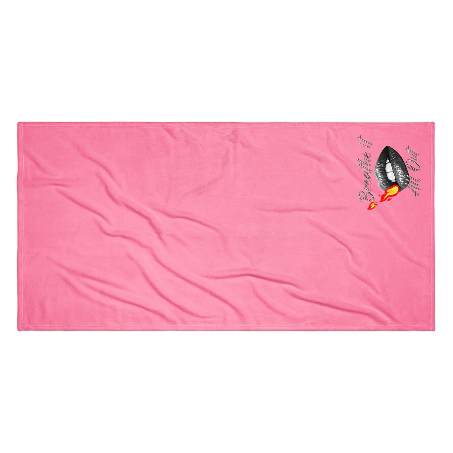 Breathe It All Out Towel – White lifestyle beach photo | Twilight Vision Music