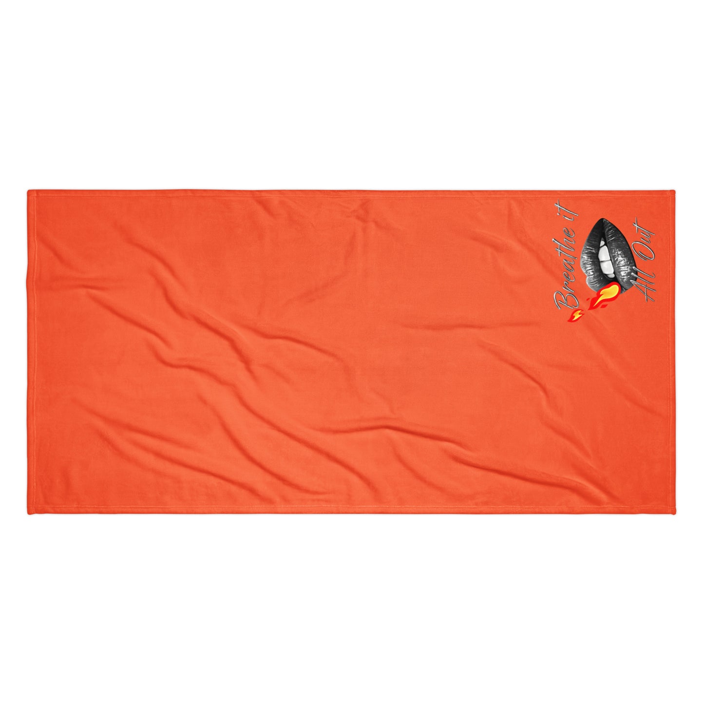 Breathe It All Out Towel – White lifestyle beach photo (2) | Twilight Vision Music