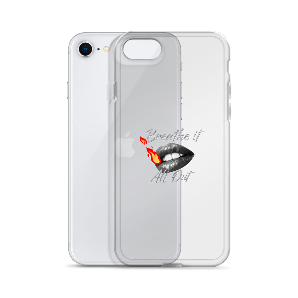 Breathe It All Out Phone case (with lips & flame) for iPhone® – with phone (9) | Twilight Vision Music